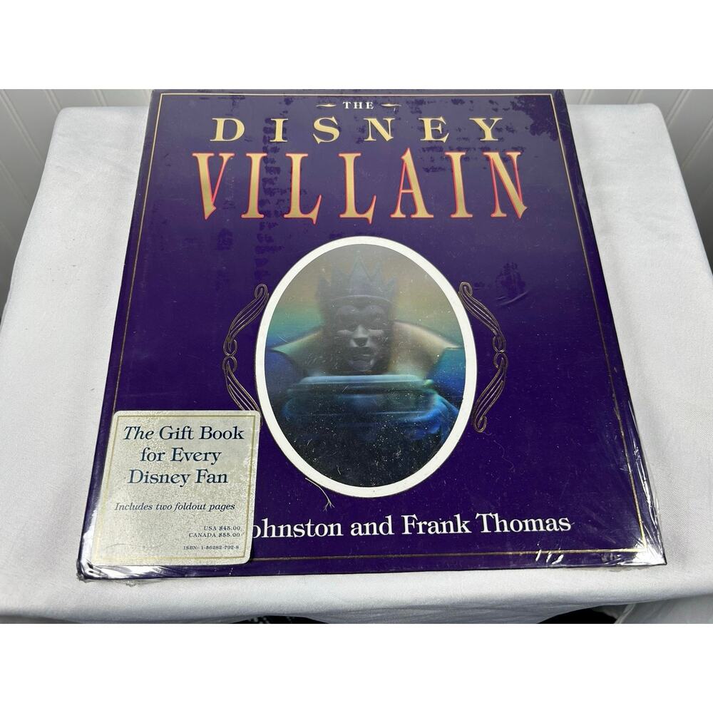 "The Disney Villain" Hardcover Book by Frank Thomas & Ollie Johnston NWT